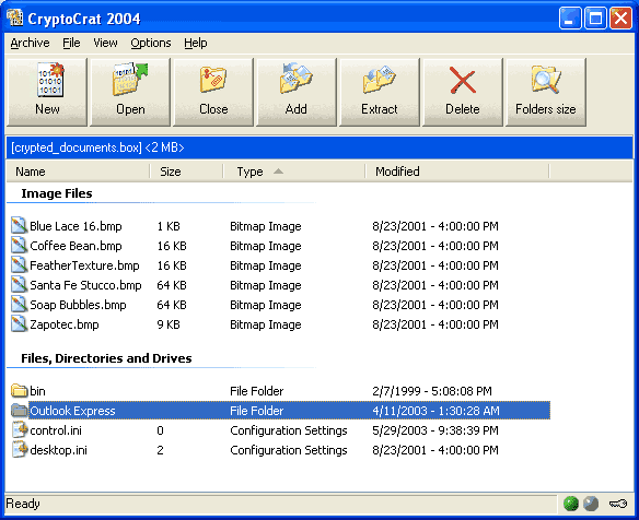 CryptoCrat 2005 - Strong Files Encryption Software