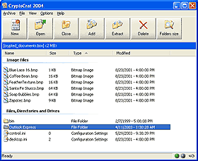 cryptocrat; simple; interface; mode; open; archive; password; encryption; algorithm