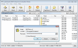 drive encryption software screenshot